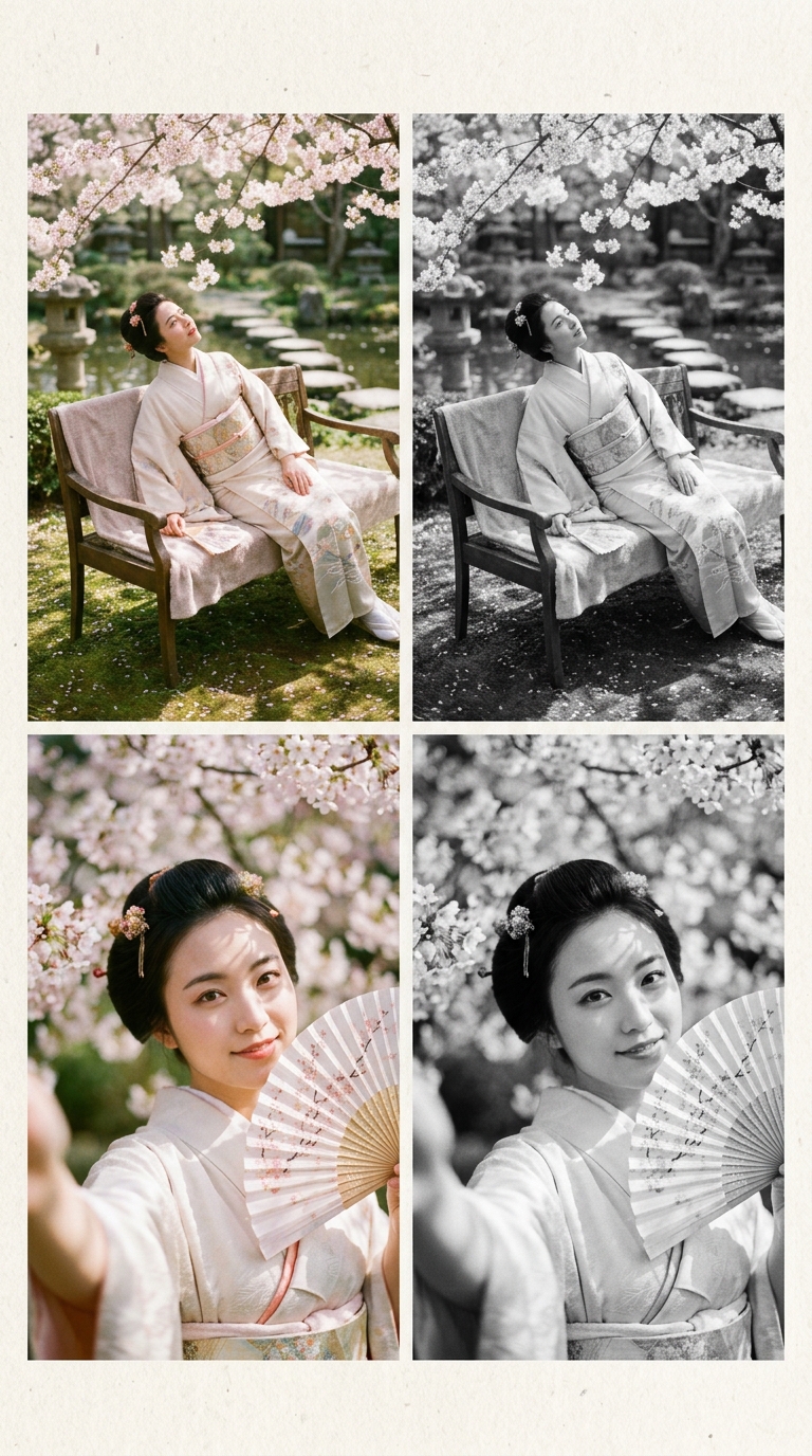 AI Generated Sakura Garden profile picture style